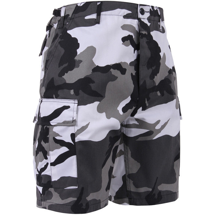 City Camo - Tactical Cargo BDU Shorts - Polyester Cotton Twill - Button Fly