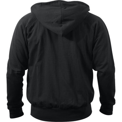 Black - Thermal-Lined Full Zip Hooded Sweatshirt Heayweight Hoodie
