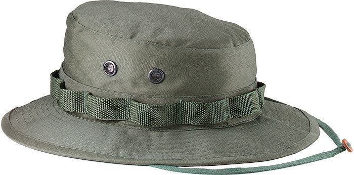 Olive Drab - Tactical Military Boonie Hat - Polyester Cotton
