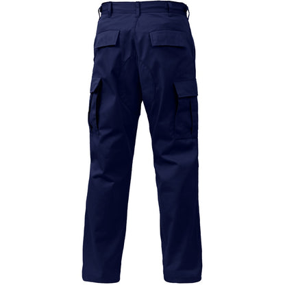 Midnight Blue - Tactical BDU Pants Cargo Fatigues - Poly/Cotton Twill - Zipper Fly