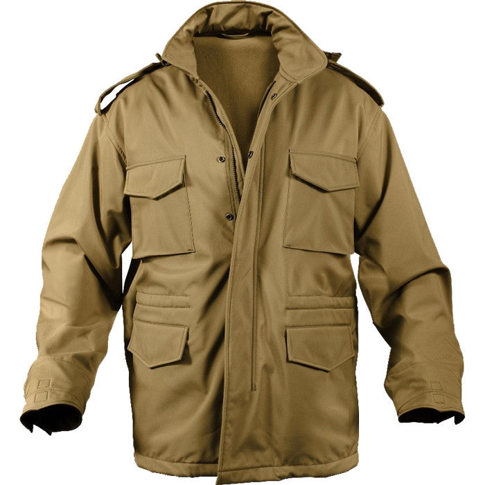 Coyote Brown - Tactical Soft Shell M-65 Field Jacket – Waterproof Military Fatigue Coat
