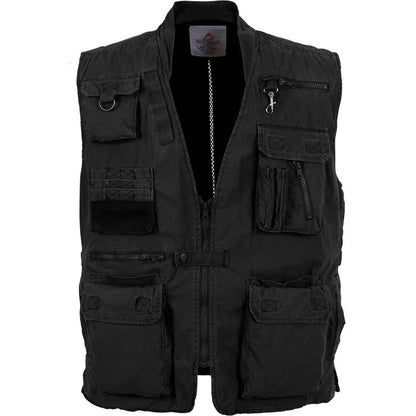 Black - Deluxe Safari Outback  Photo Journalists Vest