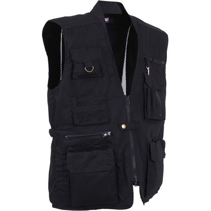 Concealed Safari Outback Carry Vest Black