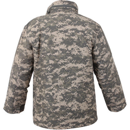 ACU Digital Camo - Tactical M-65 Field Jacket Army Coat M65 - Poly/Cotton Twill - with Removeable Liner