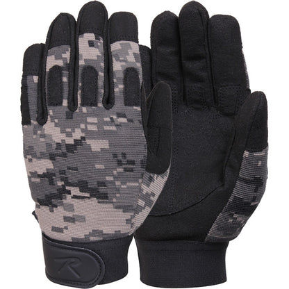 Subdued Urban Digital Camouflage - Lightweight All Purpose Tactical Duty Gloves