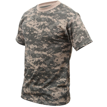 ACU Digital Camo - Tactical Short Sleeve T-Shirt, Poly/Cotton