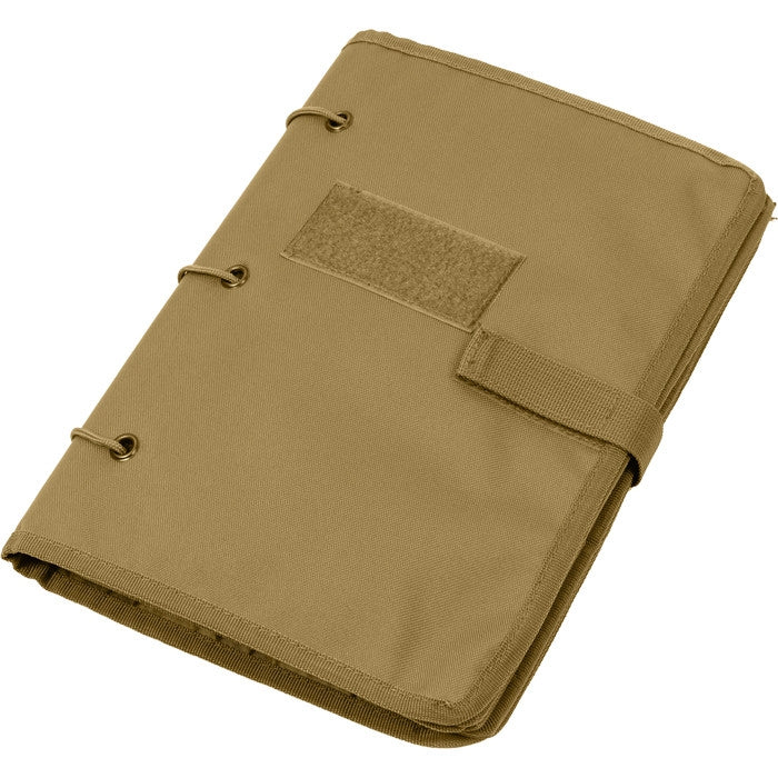 Coyote Brown Hook &amp; Loop Patch Book Tactical Morale Patch Display Storage Binder Removable Pages