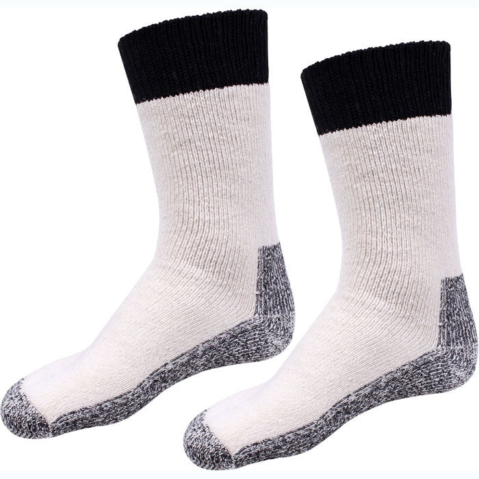 Heavyweight Thermal Boot Socks Insulated Cold Weather Winter Socks for Men & Women, Warm Cotton Blend, (1 Pair)