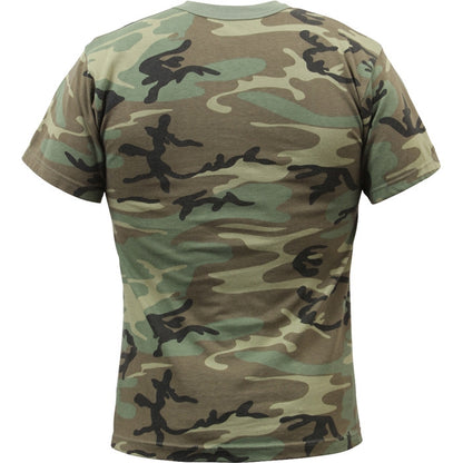 Woodland Camo - Tactical Short Sleeve Vintage Washed T-Shirt