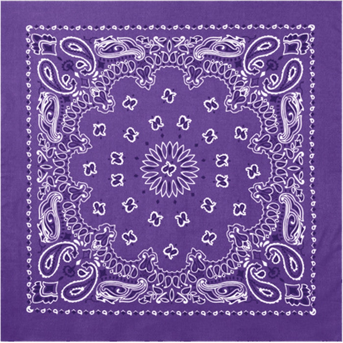 Purple - Trainmen Bandana 22 in. x 22 in.