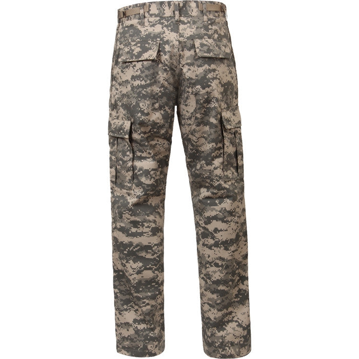 ACU Digital Camouflage - Tactical BDU Pants Cargo Fatigues - Poly/Cotton Twill - Zipper Fly
