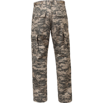 ACU Digital Camouflage - Tactical BDU Pants Cargo Fatigues - Poly/Cotton Twill - Zipper Fly