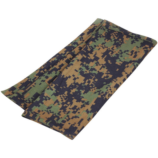 Woodland Digital Camouflage - Multi-Use Neck Gaiter & Face Cover Tactical Lightweight Wrap