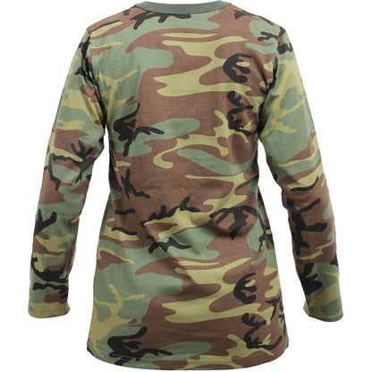Woodland Camo - Tactical Long Sleeve T-Shirt, Women's