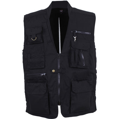 Concealed Safari Outback Carry Vest Black